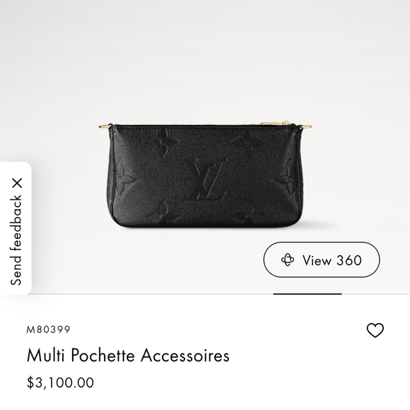 Louis Vuitton Multi Pochette black Monogram Empreinte Noir Large - Picture 15 of 16